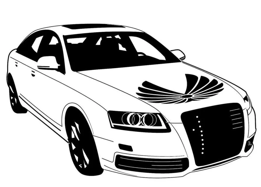 Coloring page car free printables img 24665