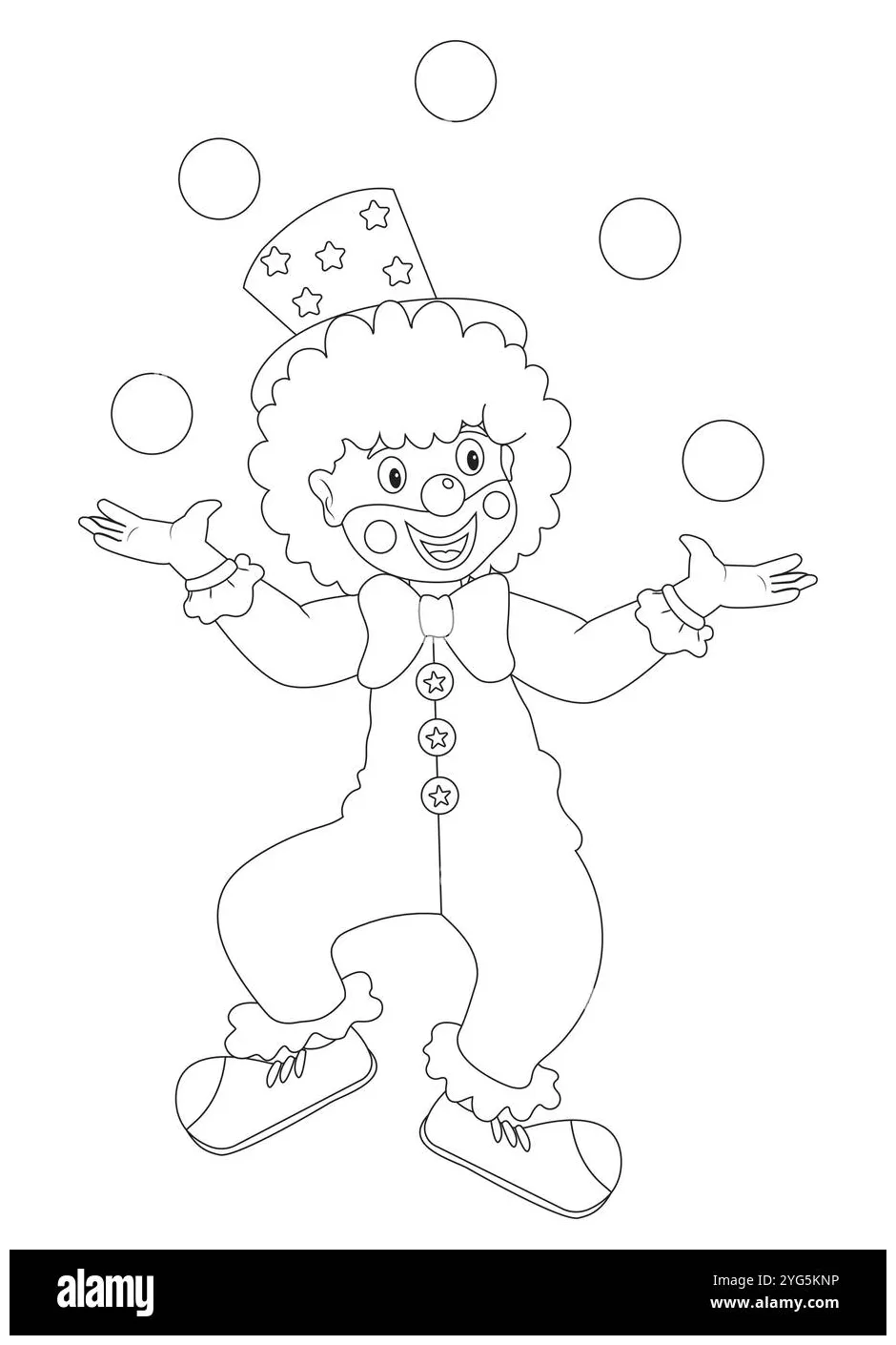 Carnival clown clip art coloring pages [2025]