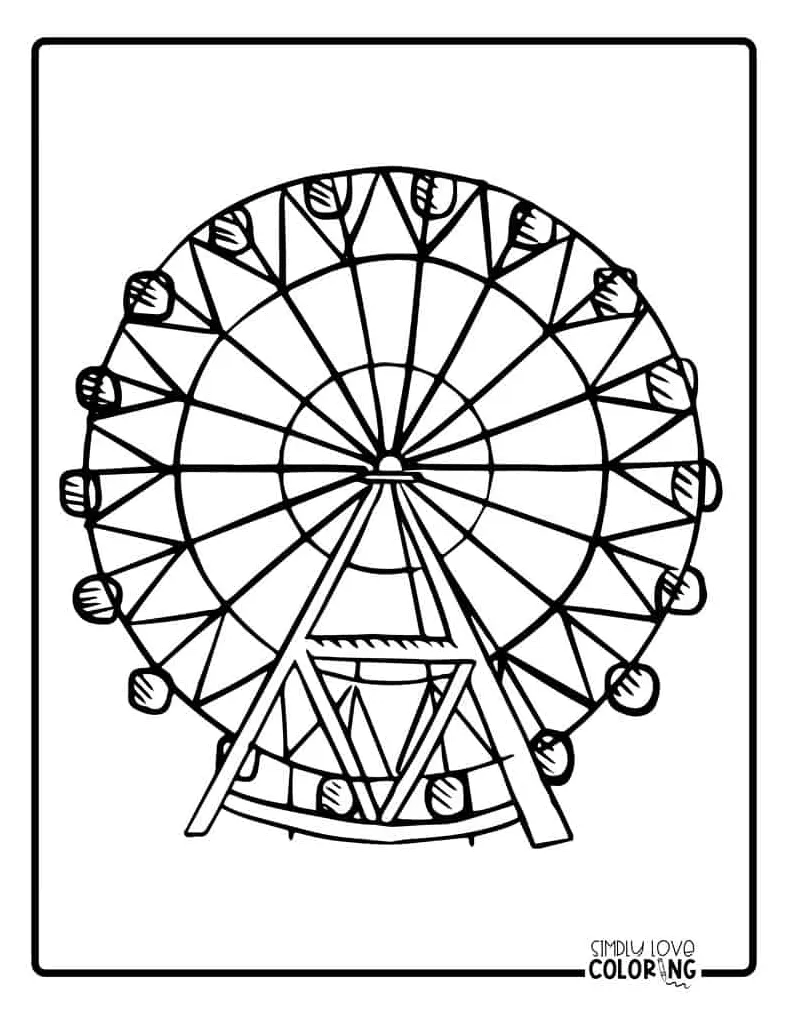 Free Carnival Coloring Pages - Simply Love Coloring