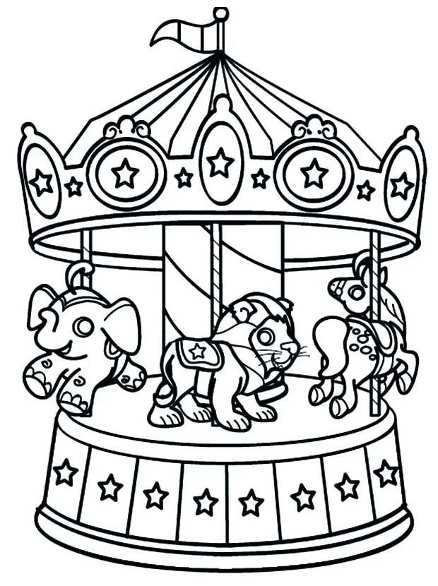 Carnival rides coloring pages download and print for free