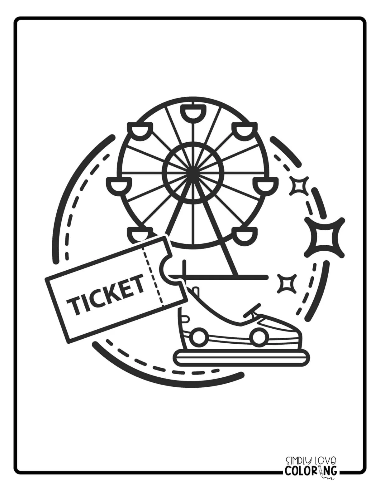 Carnival coloring pages free pdf printables simply love coloring