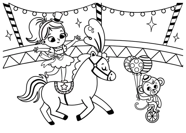 Carnival rides coloring sheets s on freepik