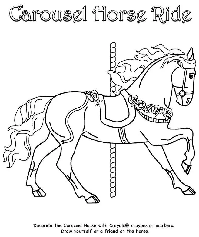 Carnival rides coloring pages coloring home