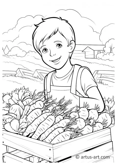 Carrot Bunch Coloring Page » Free Download » Artus Art