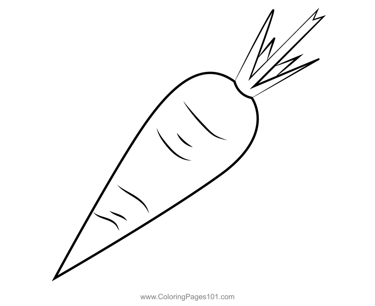 Cartoon carrot front view coloring page my xxx hot girl