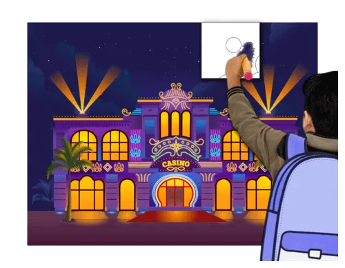 Giant coloring poster casino free printable papercraft templates printable coloring page