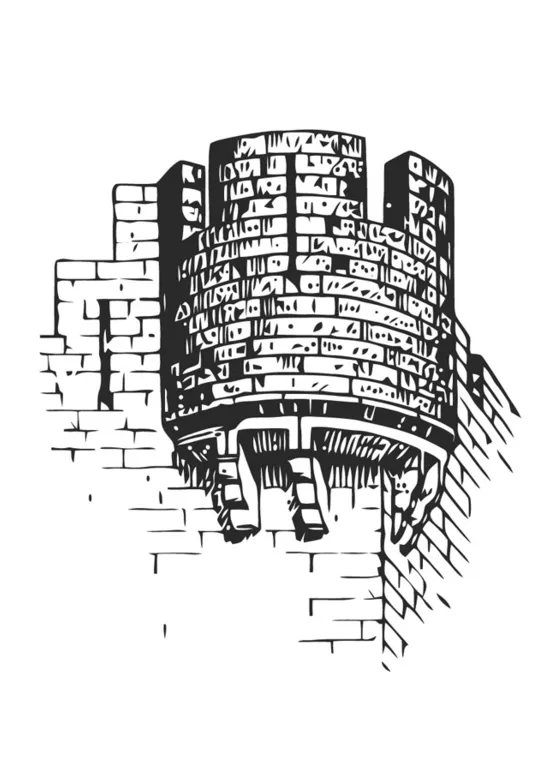 Coloring page castle tower free printables img 18475