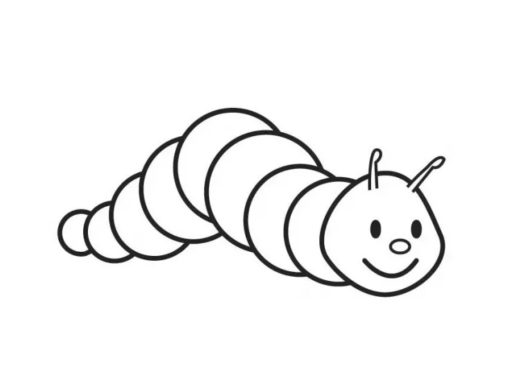 Caterpillar-coloringpage coloring page book