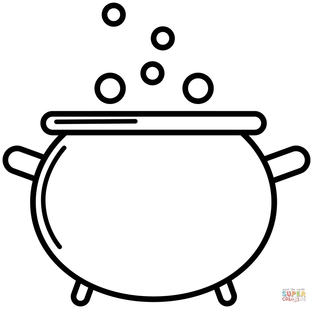 Cauldron coloring page free printable coloring pages