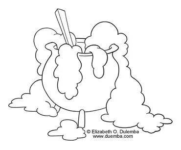 dulemba: Coloring Page Tuesday - Bubbling Cauldron