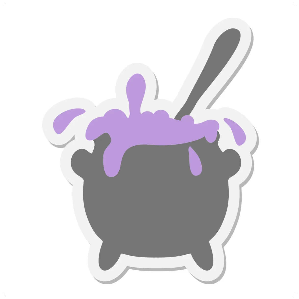 Bubbling cauldron sticker 12356431 vector art at vecteezy