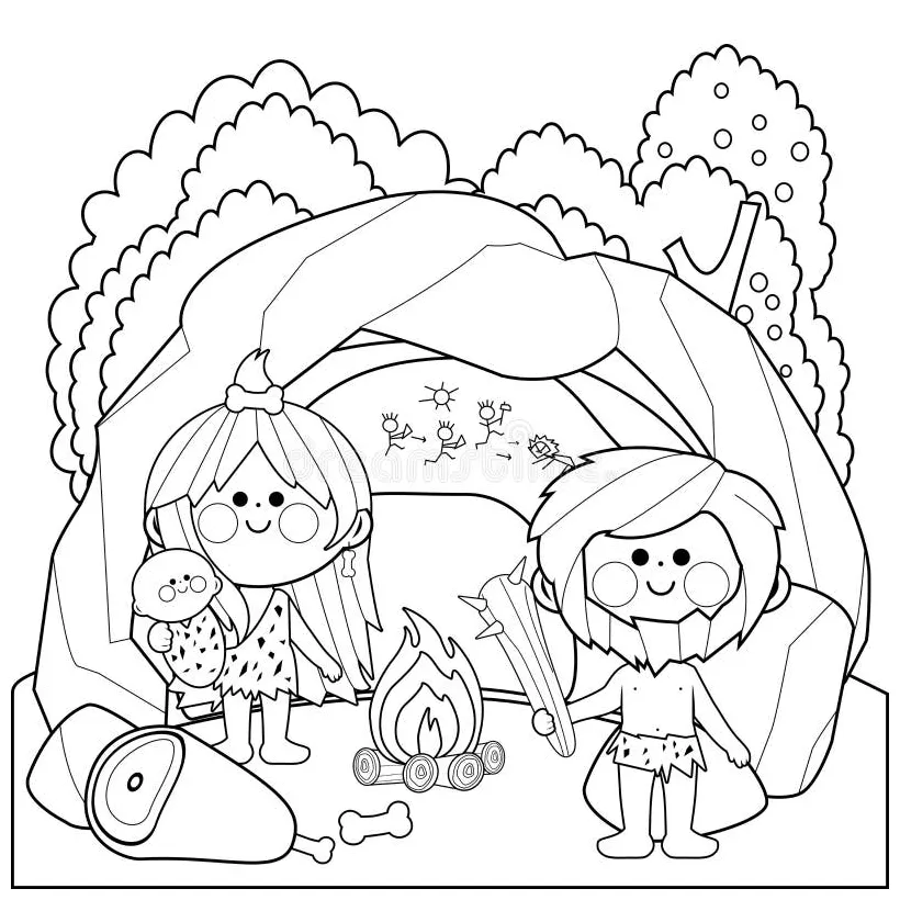 Inside coloring pages