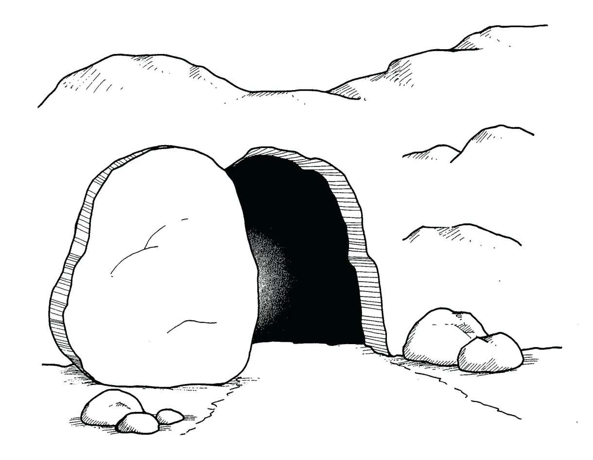Cave clipart coloring page, picture #163561 cave clipart coloring page