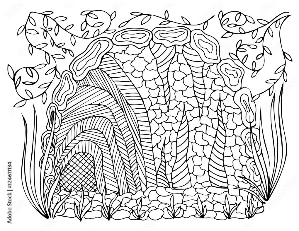 Coloring pages cave printable coloring page