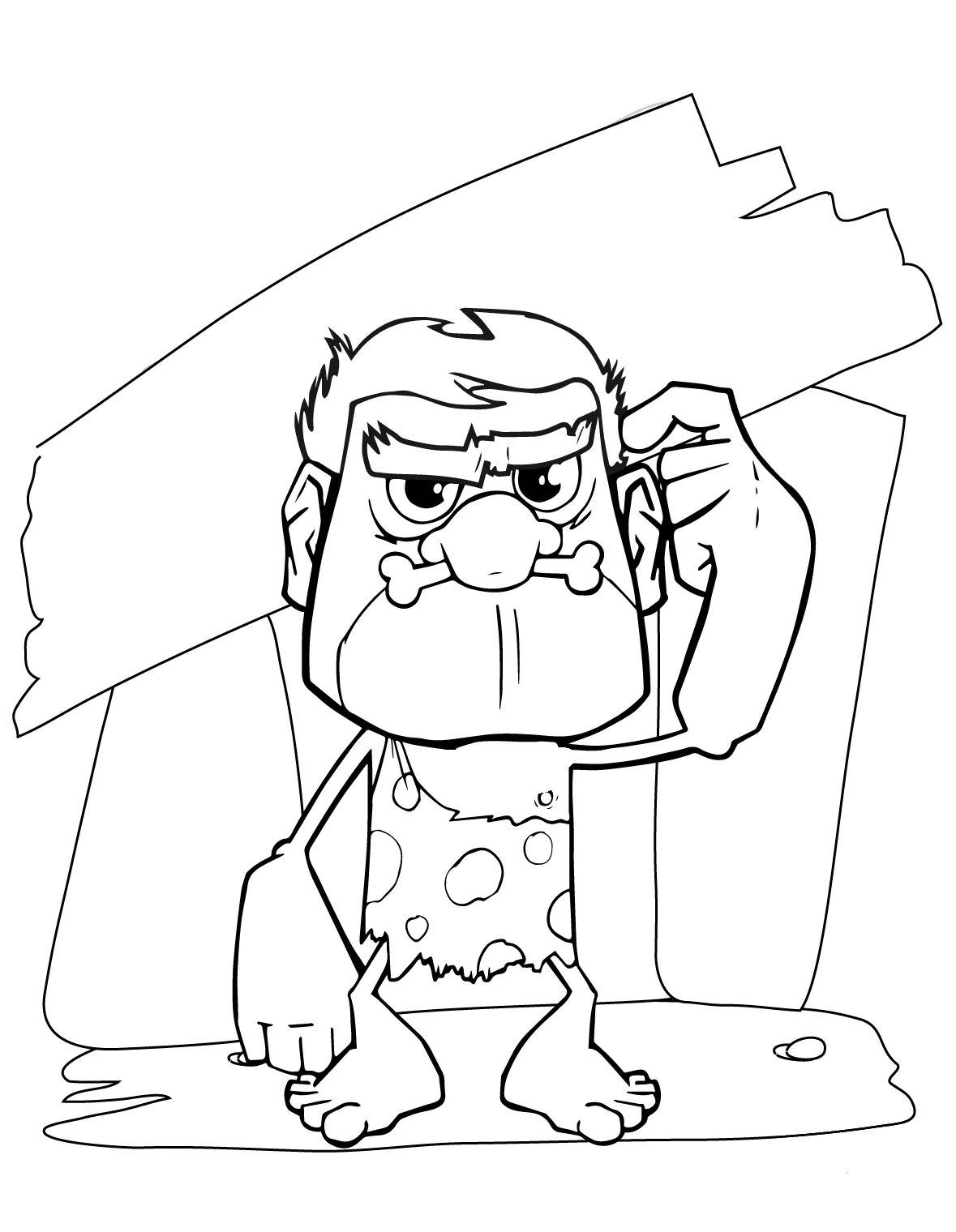 Cartoon colouringpages