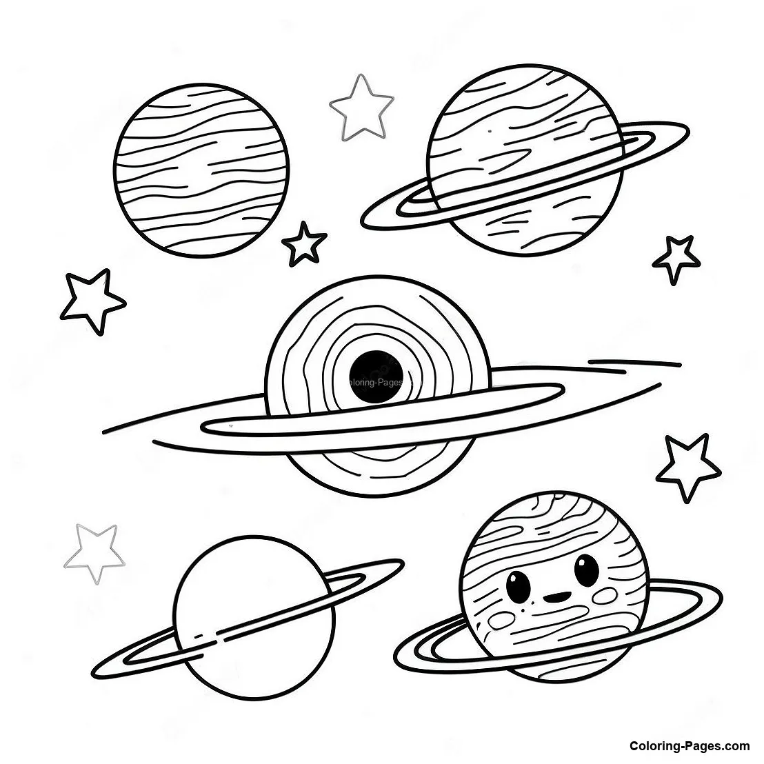 Celestial bodies coloring page coloring-pages