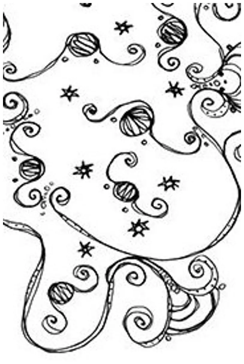 Celestial adult coloring book page instant download hand-drawn