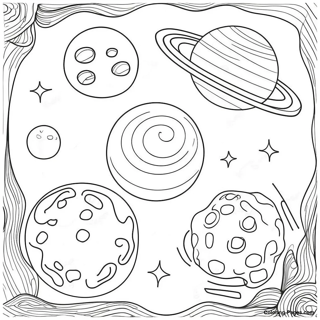 Celestial bodies coloring page coloring-pages