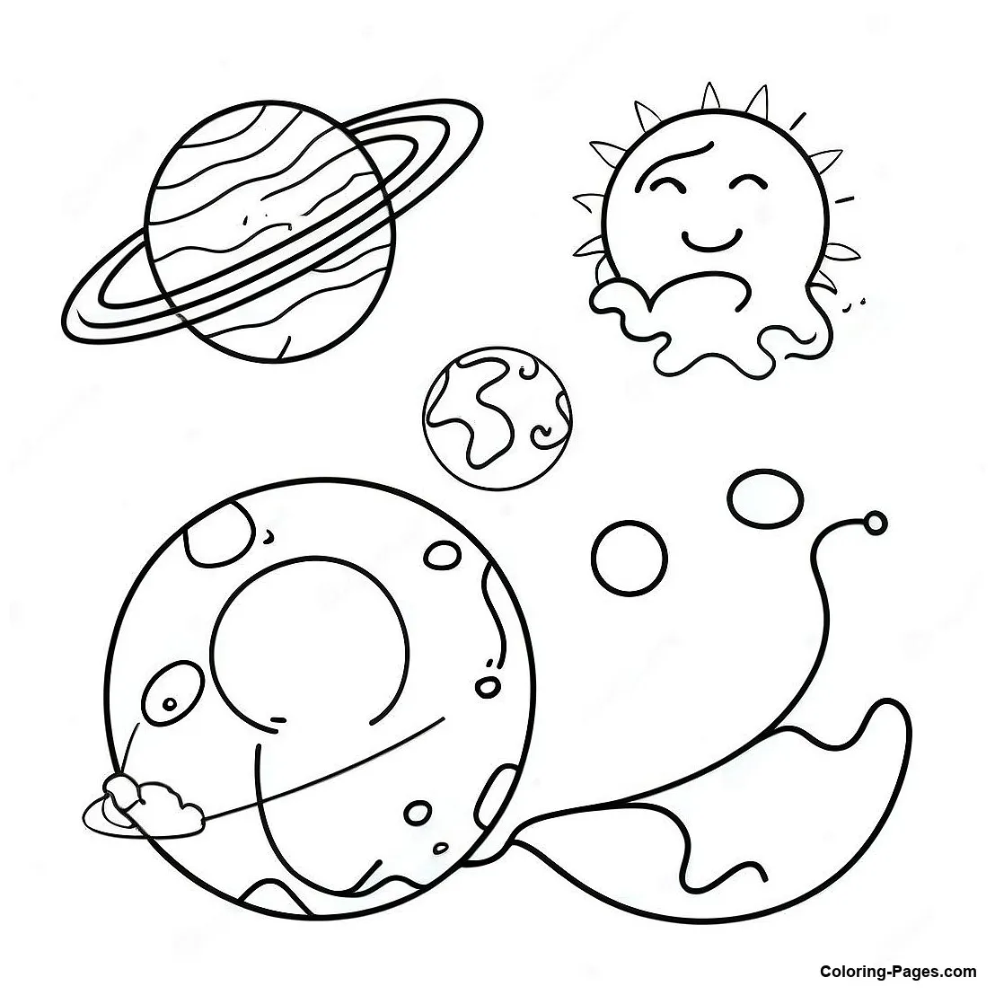 Celestial bodies coloring page coloring-pages
