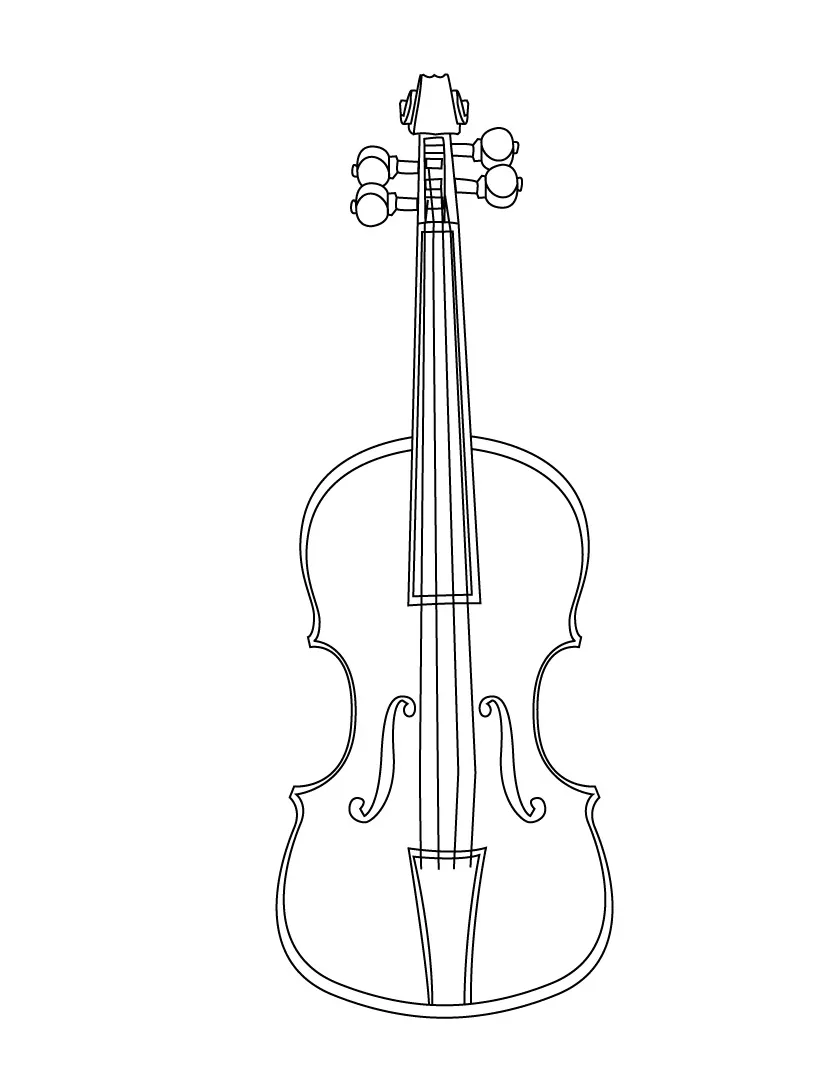 Cello Coloring Page at GetColorings.com | Free printable colorings