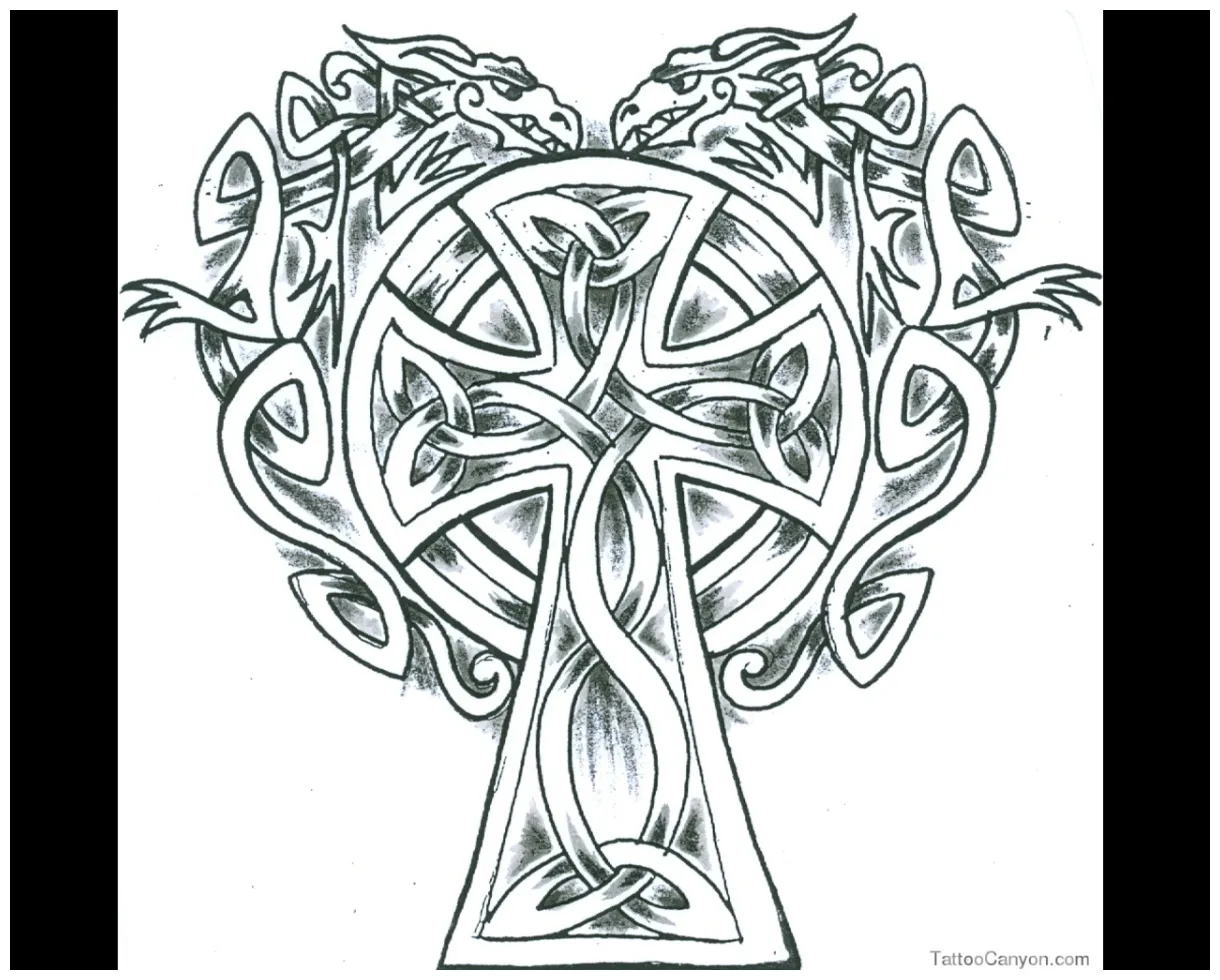 Celtic cross coloring pages at getcolorings free printable