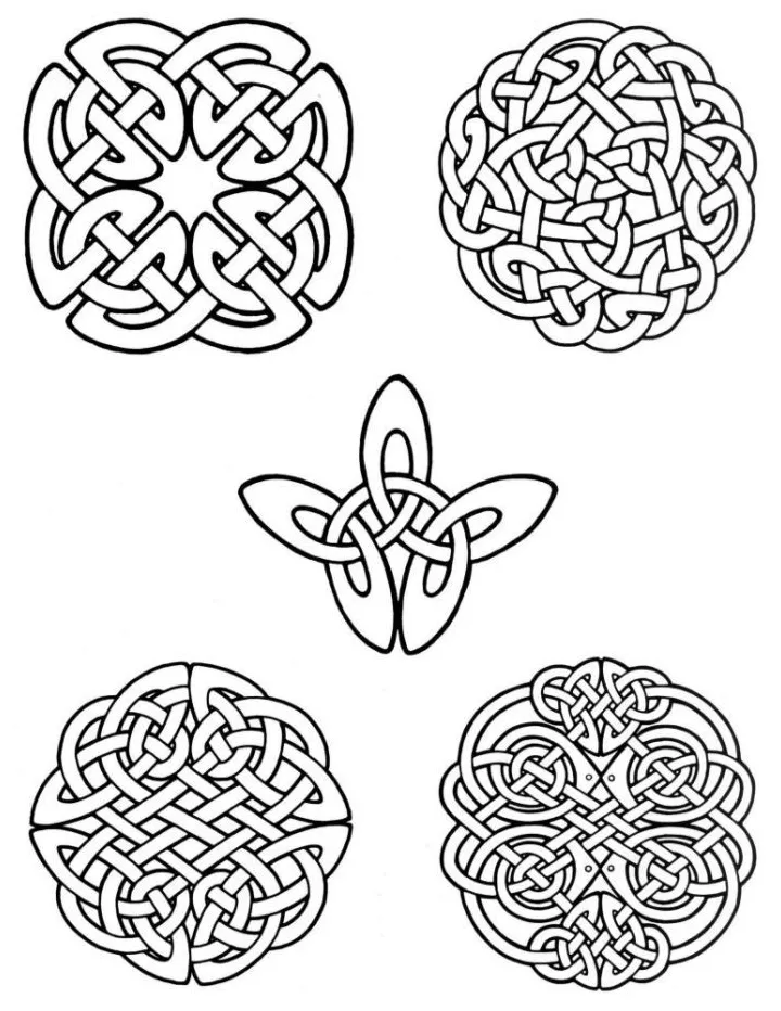 Celtic Cross Coloring Page