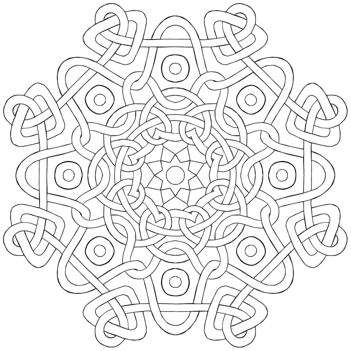 Celtic knot sheet 11 coloring page download, print or color online
