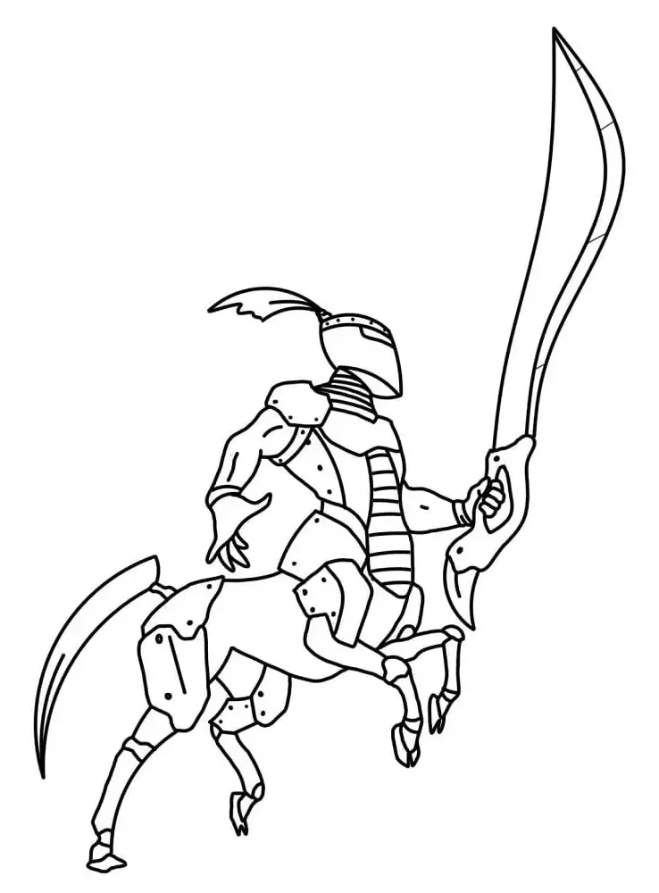 Centaur coloring page