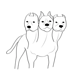 Cerberus 1 coloring page for kids free cerberus printable coloring