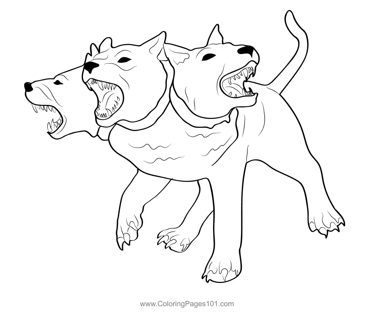 For kids free cerberus printable coloring