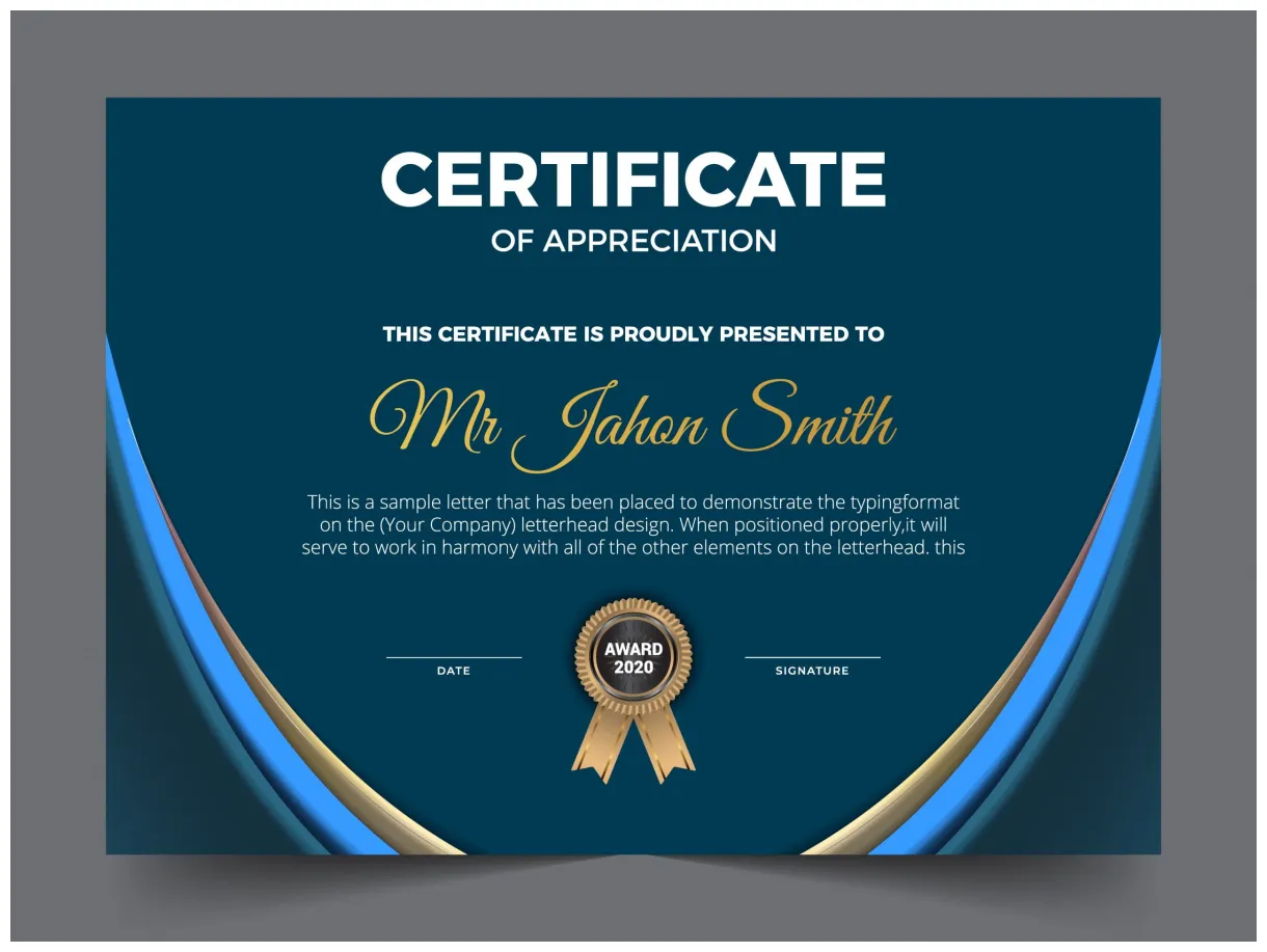 🤵🏿 ️ free award template graphicsfamily