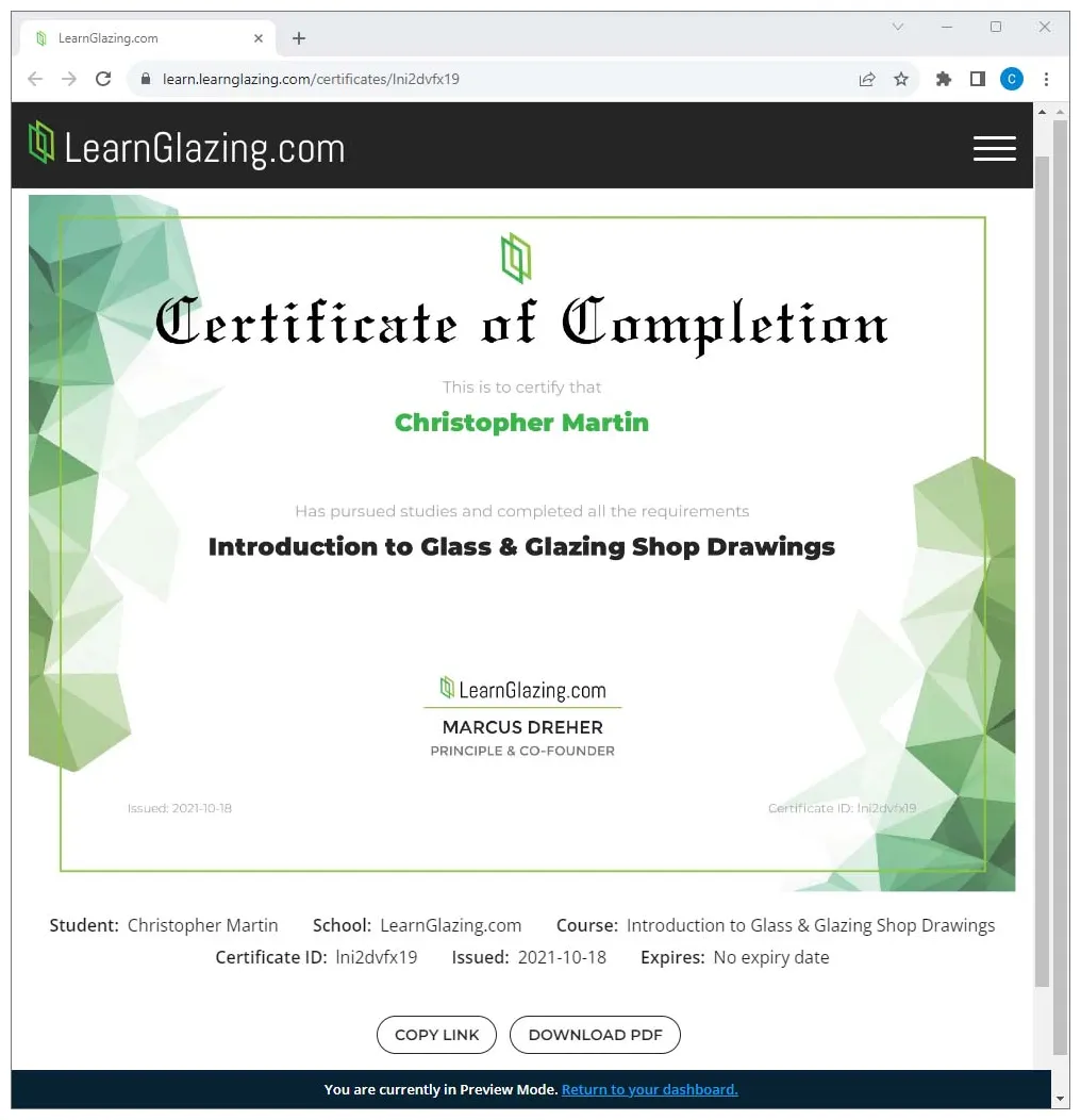 Unlock your achievement download and print your course completion