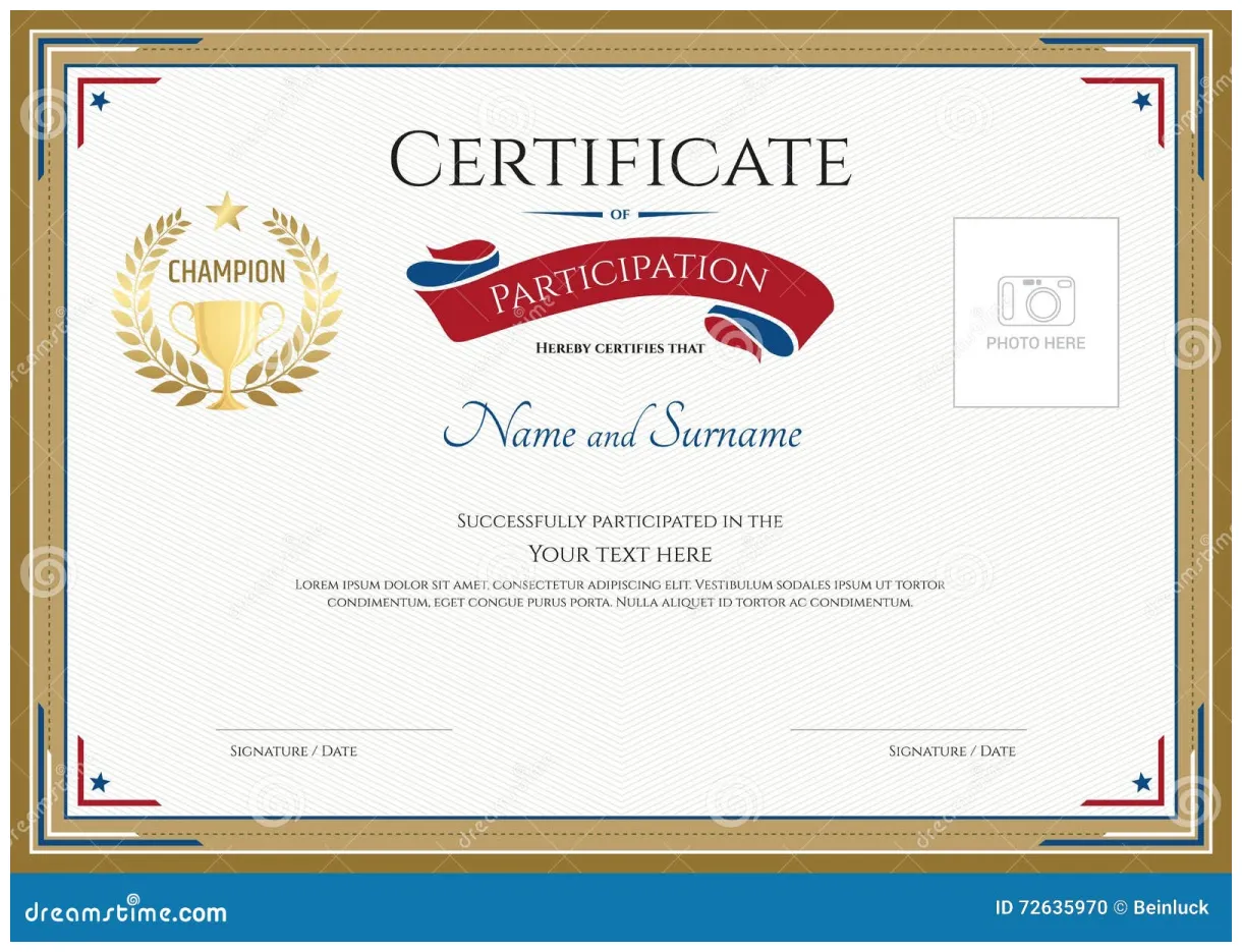 Certificate participation stock illustrations 925 certificate