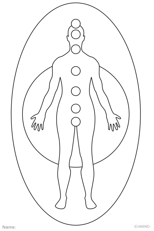 Printable chakra coloring pages