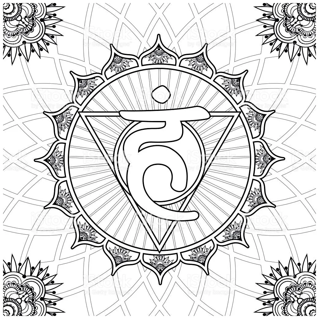 Chakra symbols coloring pages coloring pages