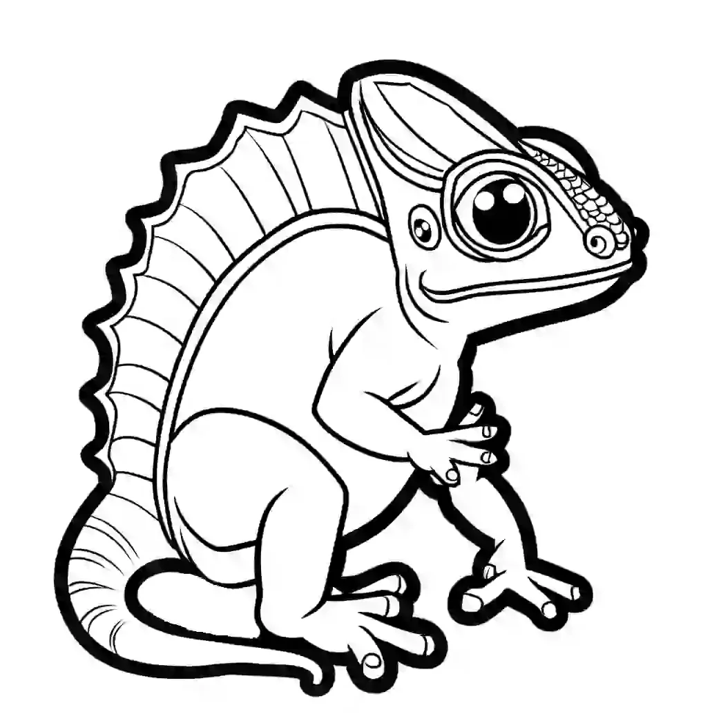 Color changing chameleon coloring page lulu pages