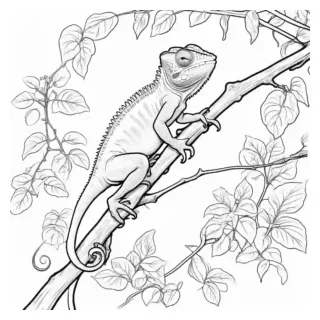 100+ printable chameleon coloring pages for free • lulu pages