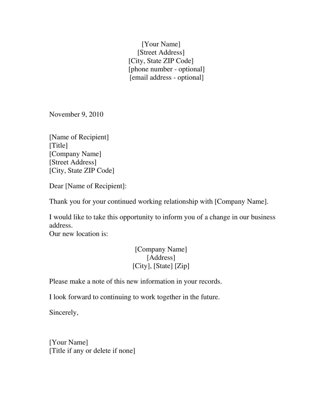 Free printable templates [pdf, word] business