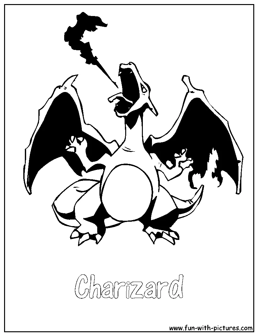 Charizard coloring page