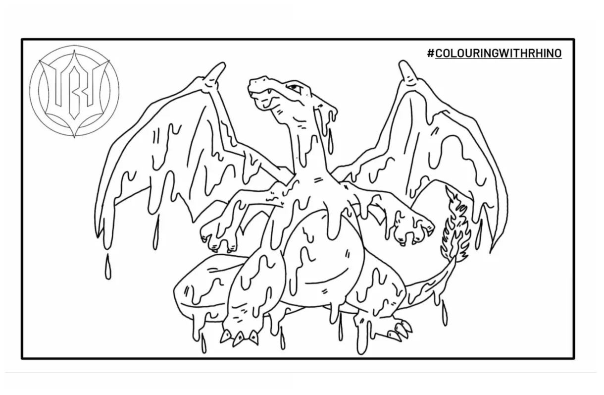Charizard coloring page