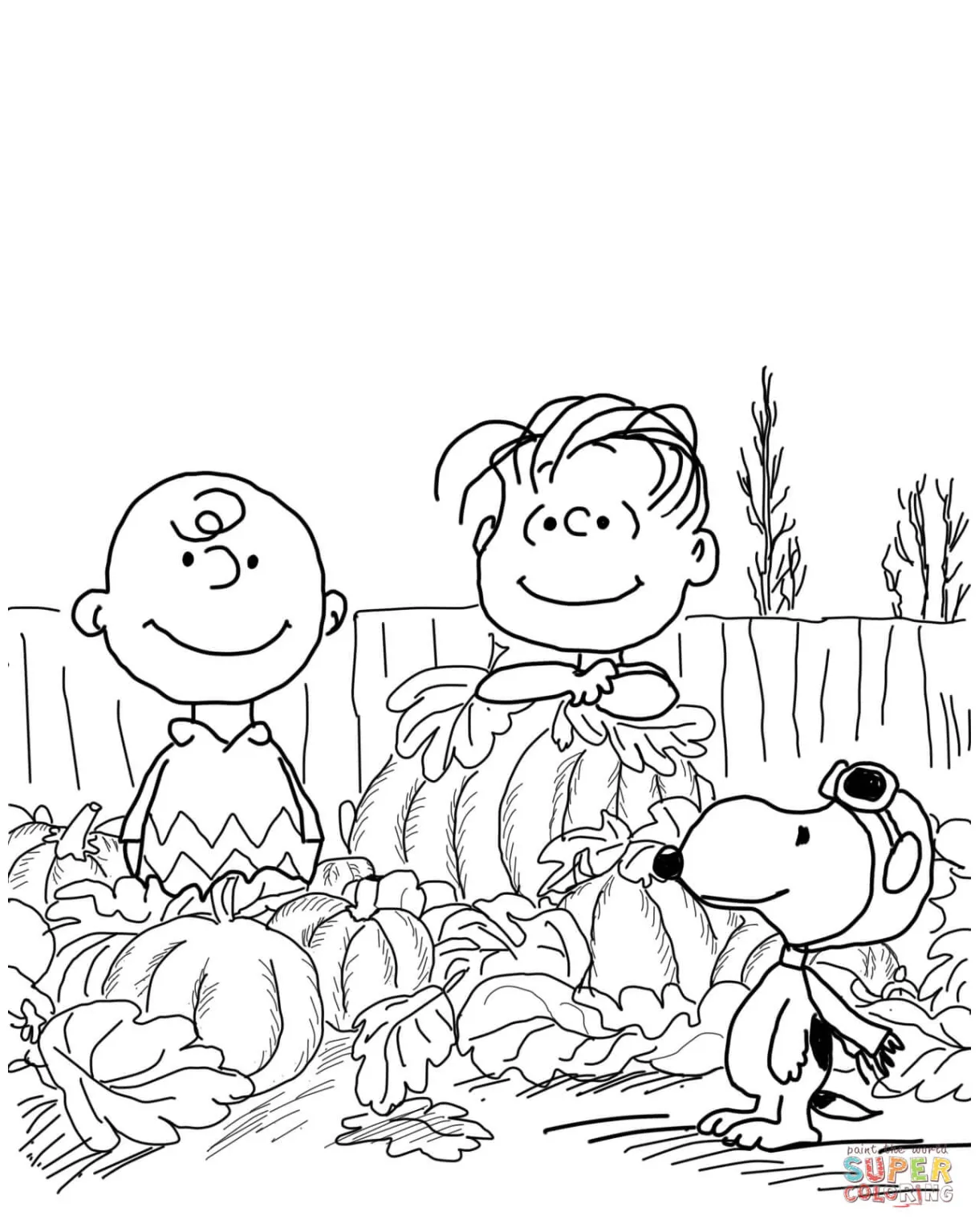 Great pumpkin free printable coloring pages
