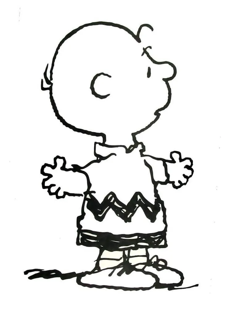 Charlie brown 2 coloring page free printable coloring pages for kids