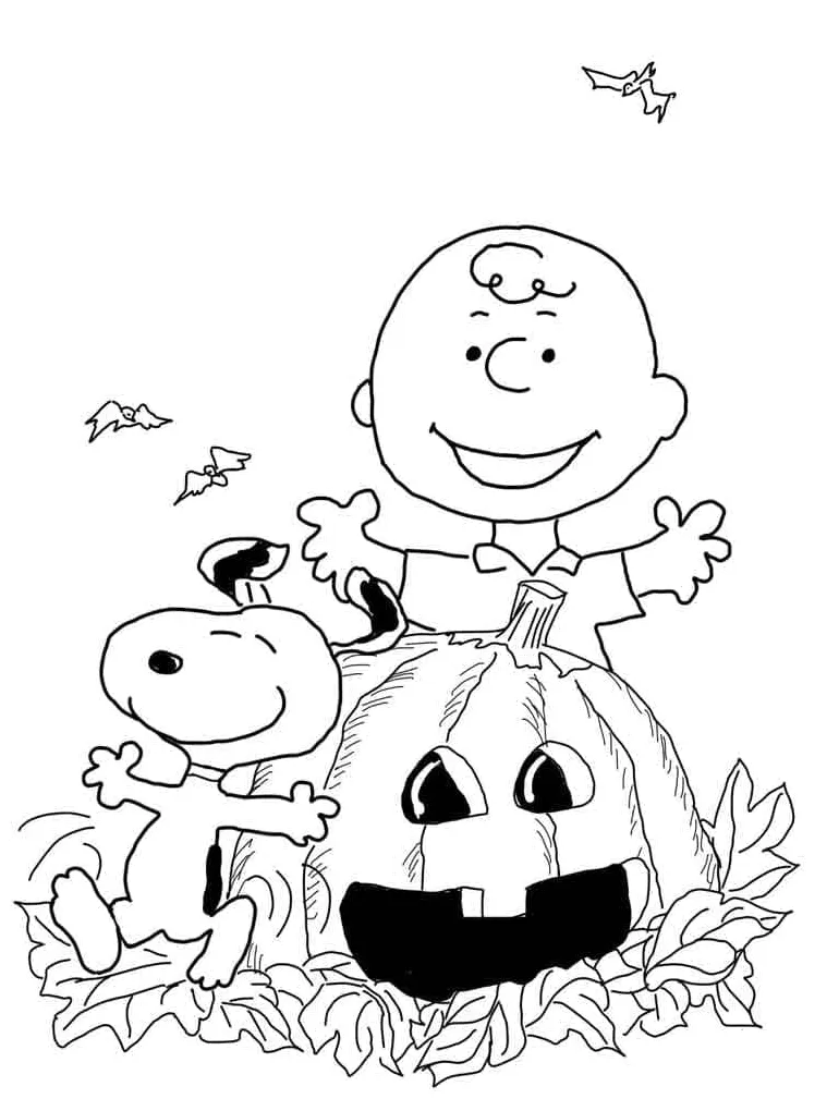 Charlie brown printable coloring page download, print or color online