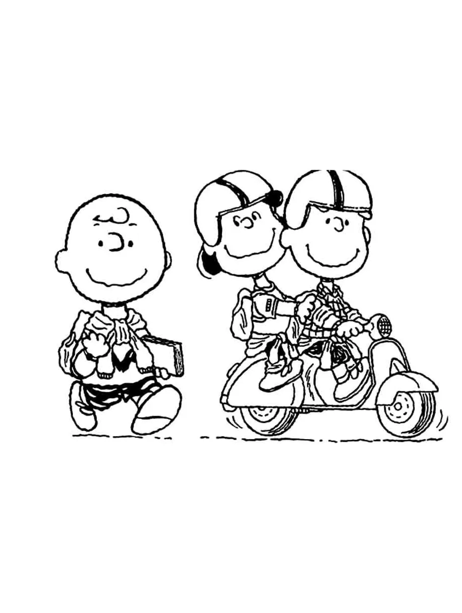 Charlie brown 17 coloring page