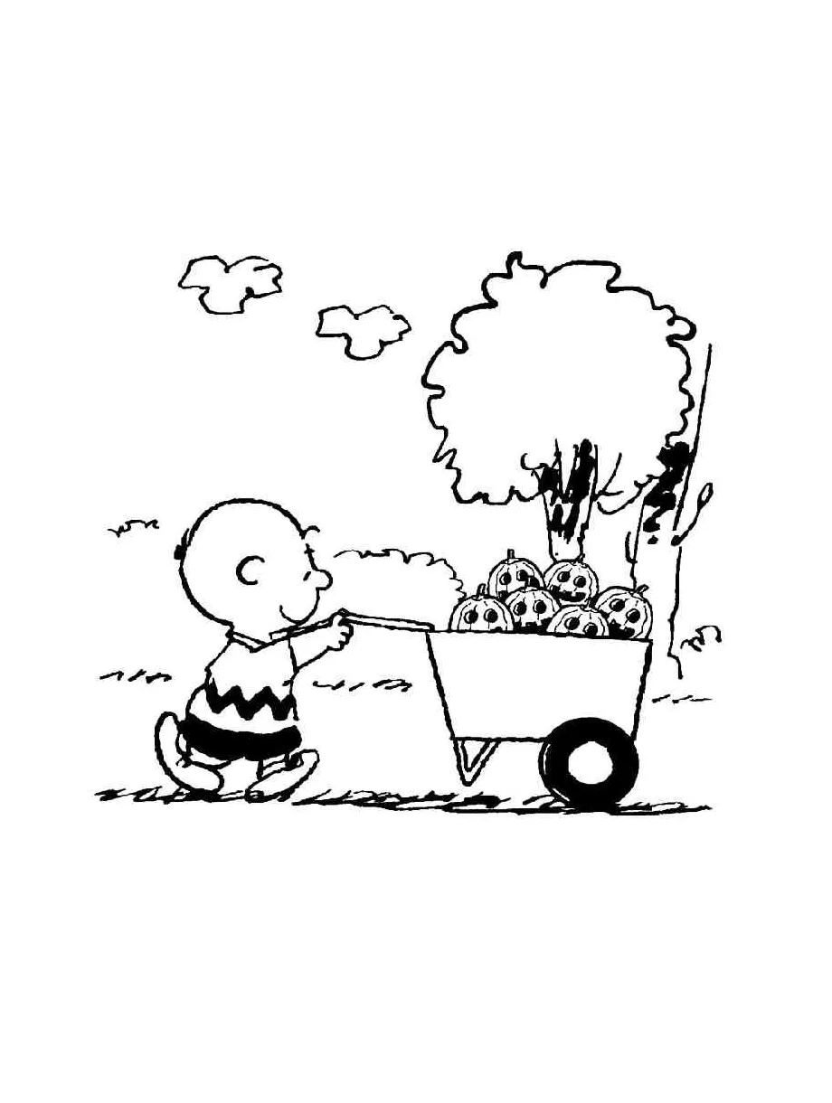 Charlie brown 18 coloring page