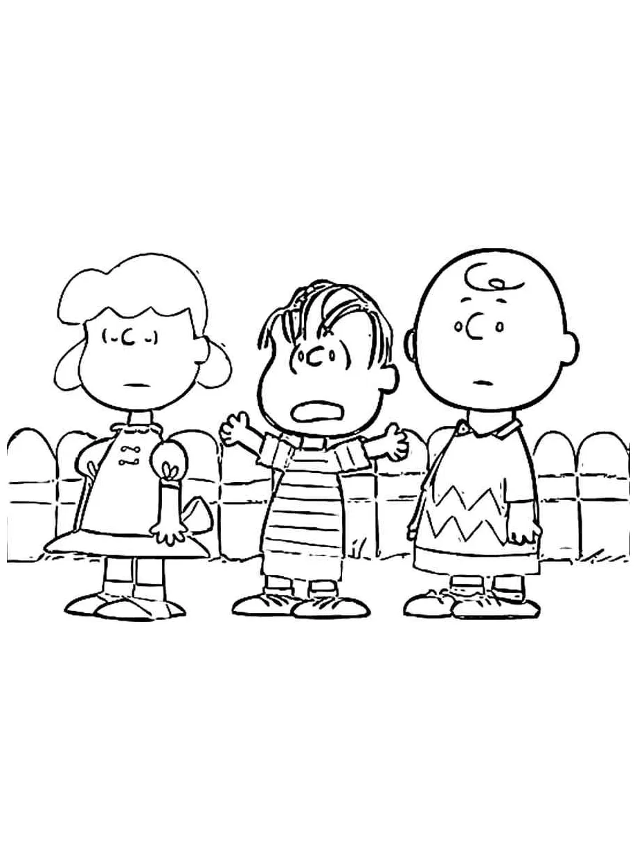 Charlie brown 16 coloring page