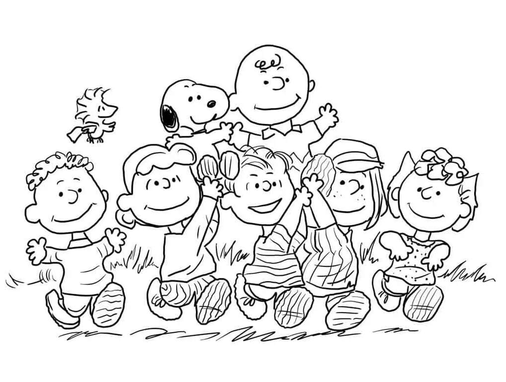 Free charlie brown coloring page download, print or color online for free