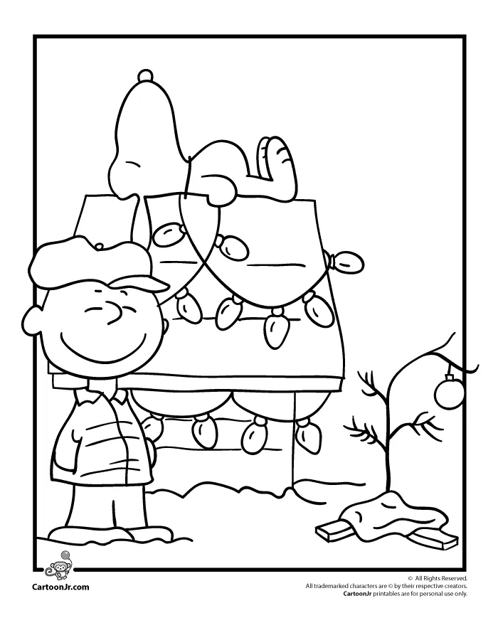 Charlie brown coloring pages to download and print for free