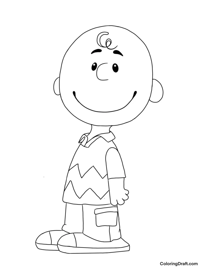 Charlie brown coloring pages coloringdraft