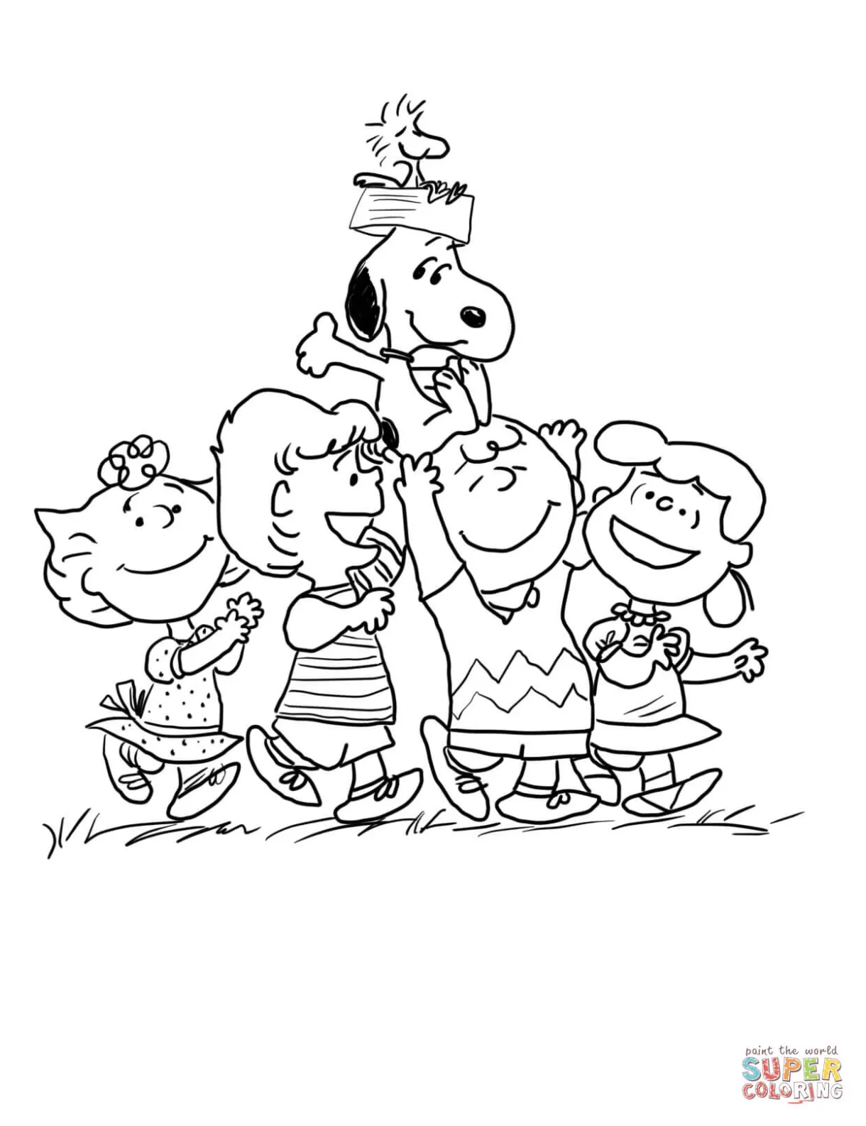 Charlie brown characters coloring pages coloring home